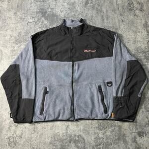 Budweiser gray black full zip
